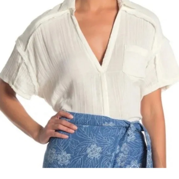 Free people‎ full of light white top. Worn once. Retsil 68 - Picture 4 of 8